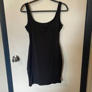 Plain black dress